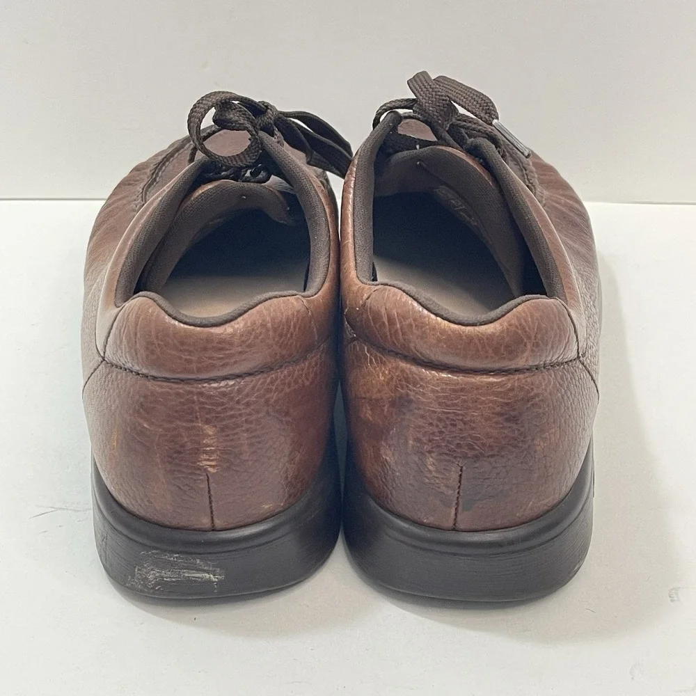 SAS Mens 13M Bout Time Lace Up Oxford Shoes Brown‎ Leather Comfort Walk Sneakers